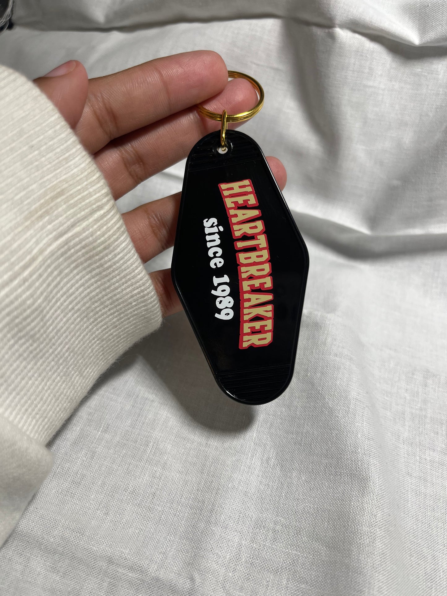Motel keychains