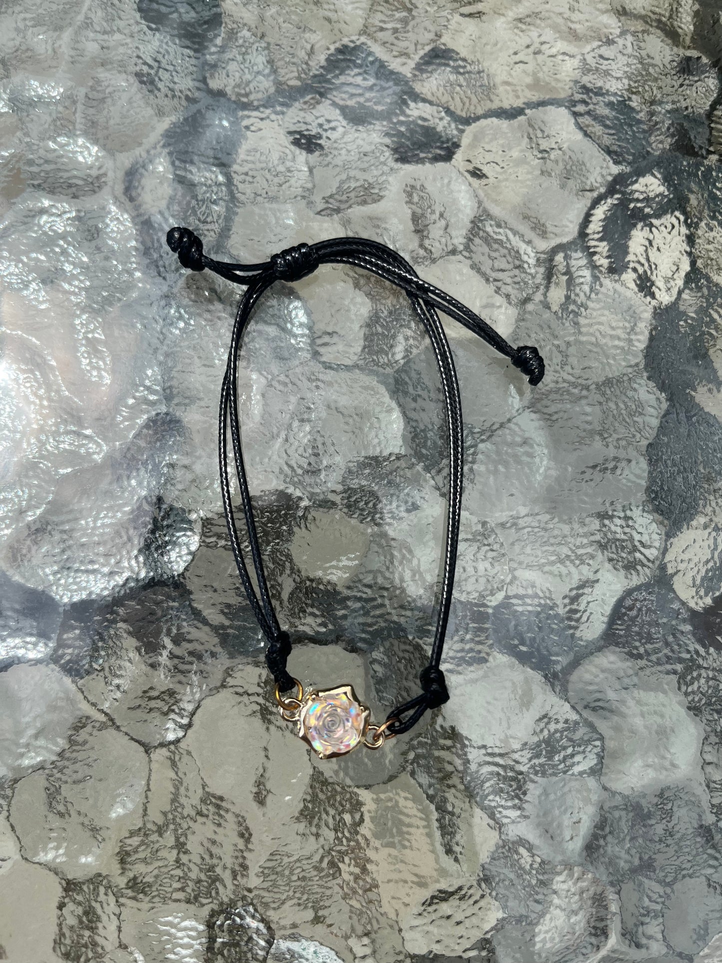 Crystal Rose Adjustable Bracelets